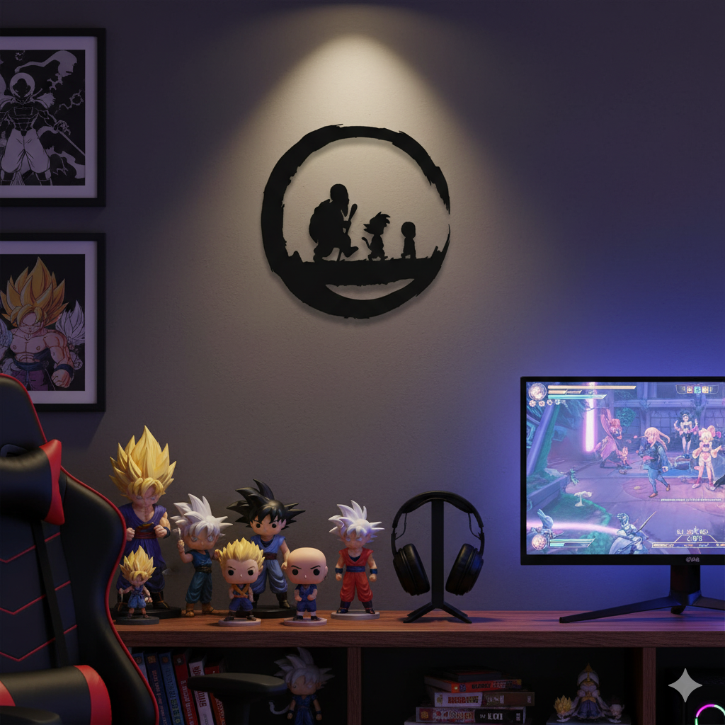 Dragon Ball - Son Goku - Crilin - Roshi Wall Art