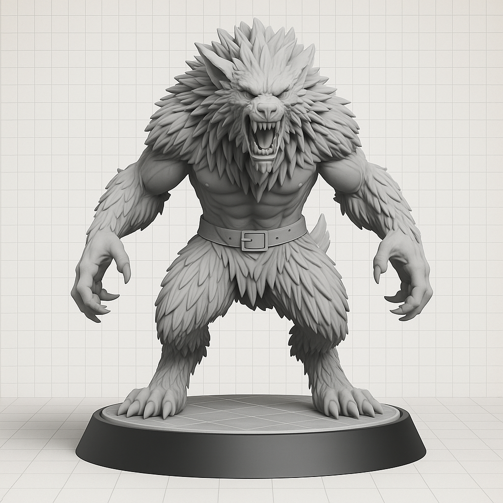 Warewolf Warrior STL File