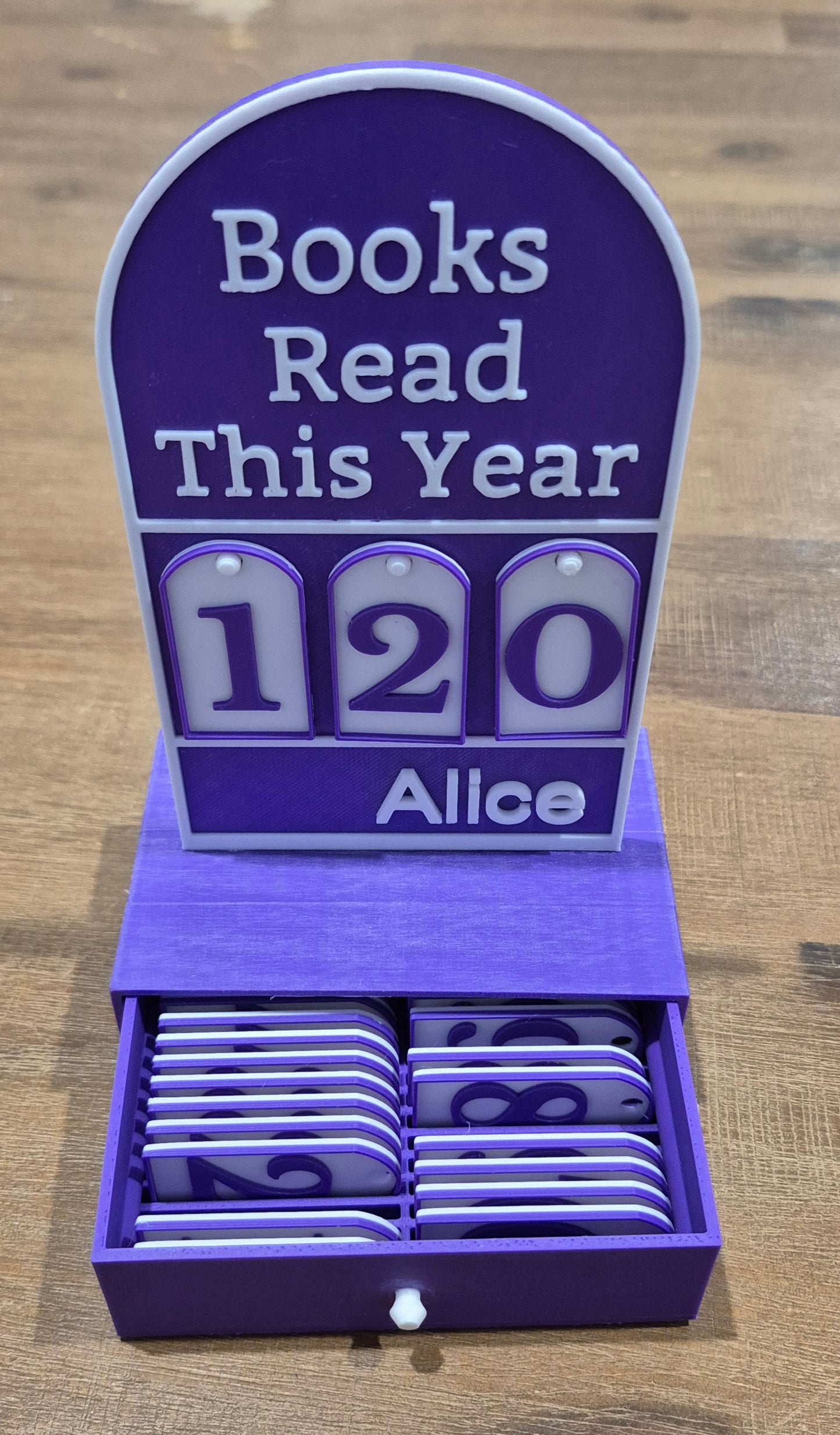 Personalised Book Counter