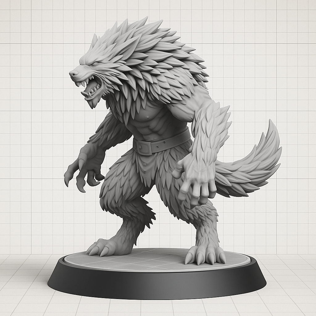 Warewolf Warrior STL File