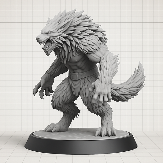 Warewolf Warrior STL File